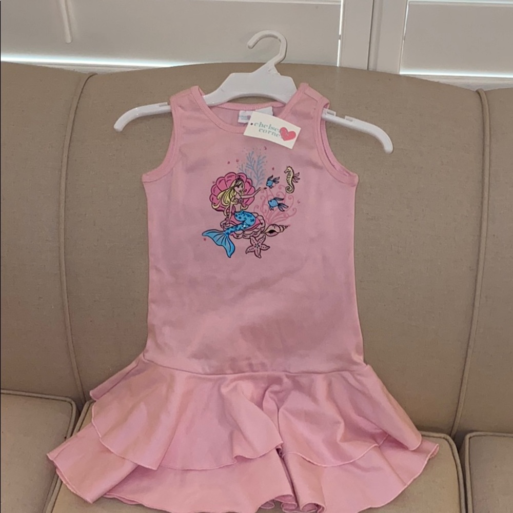 NWT Chelsea’s Corner Dress with mermaid design